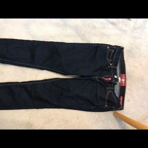 Dark blue skinny jeans